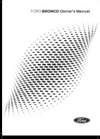 Ford Bronco - Owners Manual 2025 EN-0